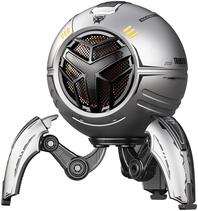 Main image of Transformers TF-Y17Pro Mecha Bluetooth TWS Speaker, 10W Hi-Fi 57mm Driver, Portable RGB Speaker with Detachable Foldable Tri-Pedal Stand, 2000mAh, Gaming Desk Décor Autobots (Optimus Primal Gray)