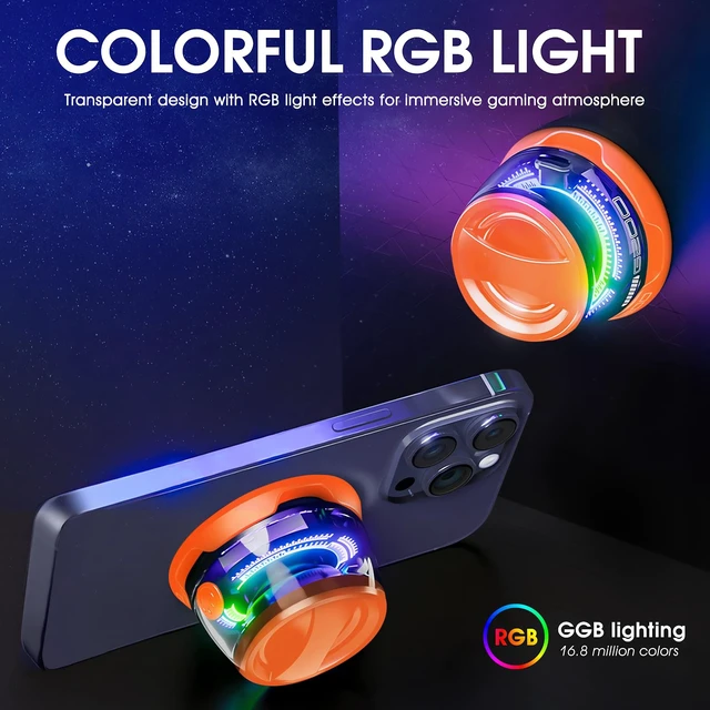 Alt view image 4 of 7 - Xpoovv Magnetic Bluetooth Speaker Mini Portable Speaker with RGB Lights, Phone Holder, Strong Magnet for Metal Surfaces Small Wireless Speaker for Teens, Travel, Outdoor, Gifts(2 Pack, Orange)