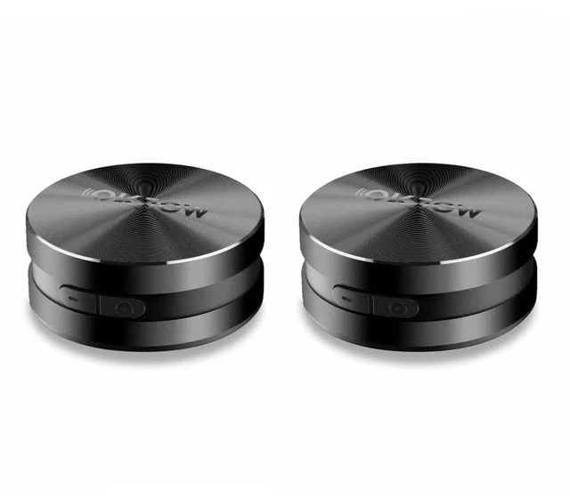 Main image of Okjew 2 pcs Bone Conduction Speaker Bluetooth Vibration Speaker RMS 7.5W | 360° Surround Sound with Suction Cup 3D Stereo Audio for Bedroom, Kitchen, Office, Outdoor, TWS Pairing