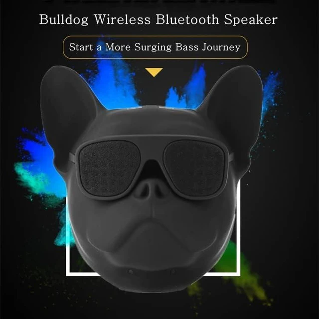 Alt view image 3 of 7 - PUSOKEI Wireless French Bulldog Mini Outdoor Portable Speaker with Stereo Super Bass, Personalized Cool Speaker for Home Party, Cafe, Bar