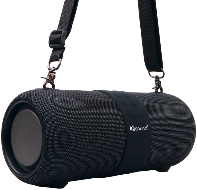 Alt view image 2 of 4 - Supersonic IQ Sound IQ-2323BT 2 x 3-Inch Portable Bluetooth Fabric Speaker with TWS, Voice Control, Clear Sound, RGB Lights, Water Resistance, FM Radio, and USB/AUX Inputs - Perfect for Any Event
