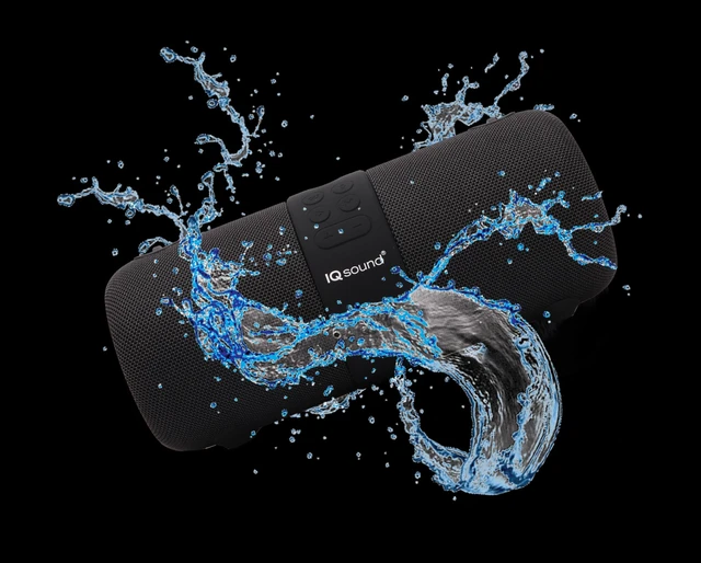 Alt view image 4 of 4 - Supersonic IQ Sound IQ-2323BT 2 x 3-Inch Portable Bluetooth Fabric Speaker with TWS, Voice Control, Clear Sound, RGB Lights, Water Resistance, FM Radio, and USB/AUX Inputs - Perfect for Any Event