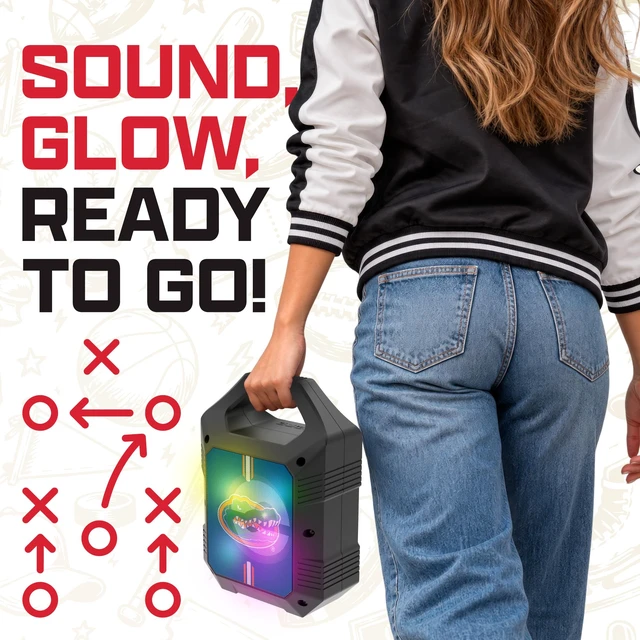 Alt view image 4 of 7 - SOAR NCAA ShockBox XL LED Wireless Bluetooth Speaker, Colorado Buffaloes