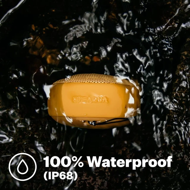 Alt view image 3 of 6 - Speaqua Cruiser H2.0 - Waterproof Bluetooth Speaker w/Bottle Opener - Portable Dual Speaker Pairing - Beach Accessory - Tahitian Blue