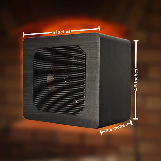 Alt view image 4 of 7 - Trebisky Fire Crackler Sound Machine, Bluetooth Fireplace Speaker (Gen 2) | Bluetooth speaker with realistic fireplace comfort crackling sounds soothing white noise for electric gas fireplace at home