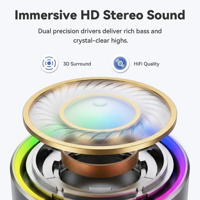 Alt view image 2 of 7 - Mini Bluetooth Speaker, 2026 Ultra-Light Mini Bluetooth Speaker, IP7 Waterproof Brief Design, Small Shower Travel Speaker for Outdoor, 8H Playtime, Perfect for Backpacking, Bike, Beach & Gift Gray