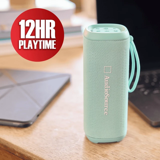 Alt view image 5 of 7 - Audiosource Waterproof Portable Bluetooth Speaker w/ Dual Passive Radiators | 30Watts|Dual Passive Radiators for Deep Bass|Bluetooth v5.4|Auracast Multi-Speaker Pairing|IP67 Waterproof|12H+ Battery