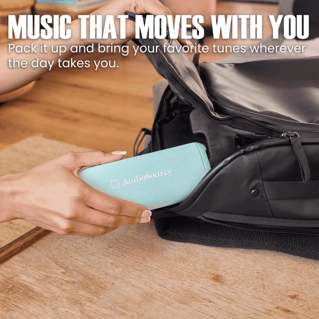 Alt view image 7 of 7 - Audiosource Waterproof Portable Bluetooth Speaker w/ Dual Passive Radiators | 30Watts|Dual Passive Radiators for Deep Bass|Bluetooth v5.4|Auracast Multi-Speaker Pairing|IP67 Waterproof|12H+ Battery