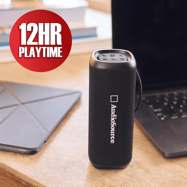 Alt view image 5 of 7 - Audiosource Waterproof Portable Bluetooth Speaker w/ Dual Passive Radiators | 30Watts|Dual Passive Radiators for Deep Bass|Bluetooth v5.4|Auracast Multi-Speaker Pairing|IP67 Waterproof|12H+ Battery