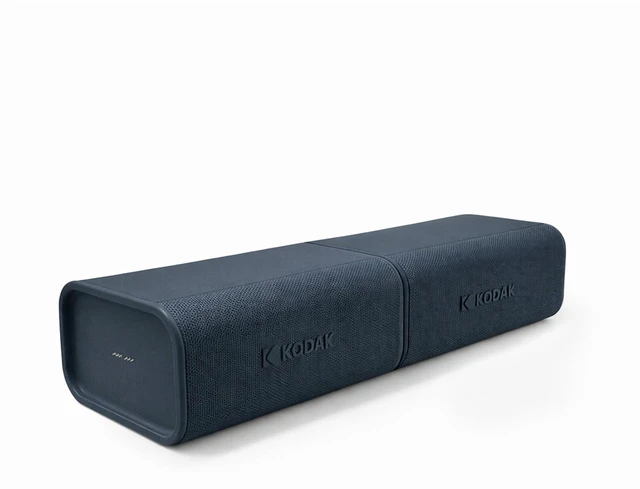 Main image of KODAK SOUNDBRIX Plus 2 in 1 Splittable Magnetic Dual Portable Wireless Bluetooth Speaker Stackable Mono-to-Stereo Sound 8H Playtime IPX4 Splash Resistant Soundbar for Home Outdoor Travel Grooving Gray