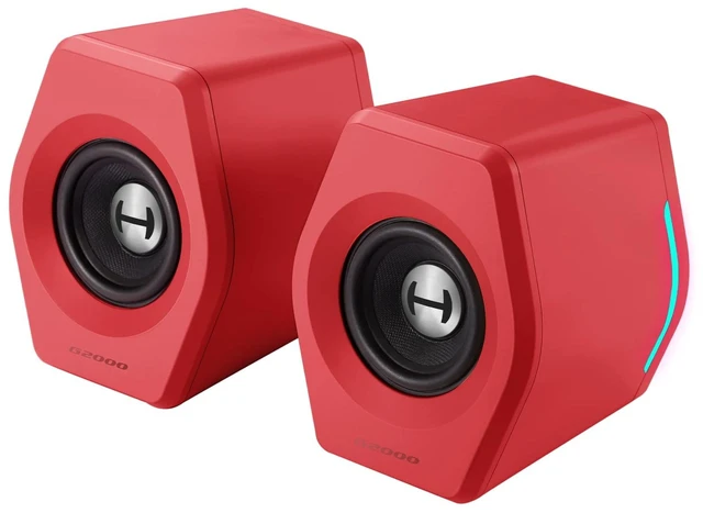 Main image of Edifier G2000 32W PC Computer Speakers for Gaming Desktop PC Laptop Mac Computer Woofer Speakers Bluetooth USB 3.5mm AUX Inputs RGB Lights Multimedia Speakers Red