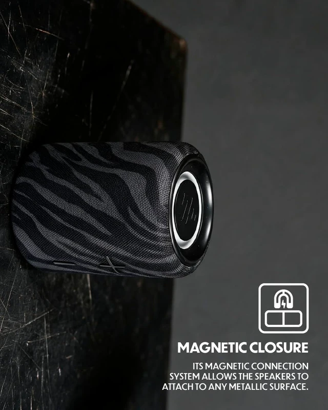 Alt view image 4 of 7 - Stromberg Mega Twin 2-in-1 Portable Bluetooth Speaker (Midnight)