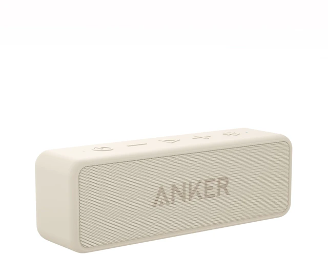 Main image of Soundcore Anker 2 Portable Bluetooth Speaker, 24-Hour Playtime, IPX7 | 12W Stereo Sound, Wireless Stereo Pairing, Bluetooth 6, Bassup, Wireless Speaker for Home, Shower, Outdoors, Travel, Camping