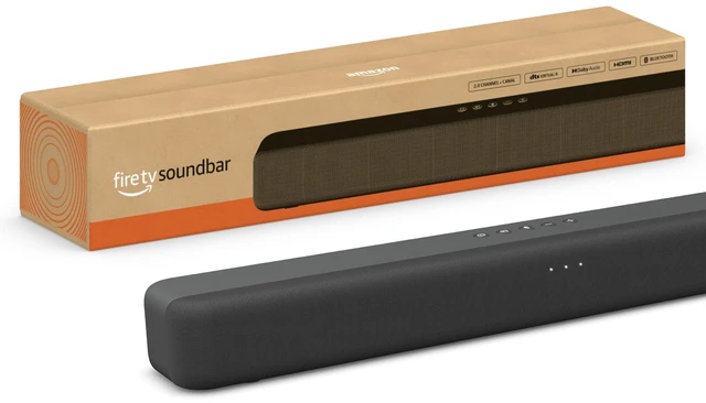 Main image of Amazon Fire TV Soundbar, 2.0 speaker with DTS Virtual:X and Dolby Audio, Bluetooth connectivity