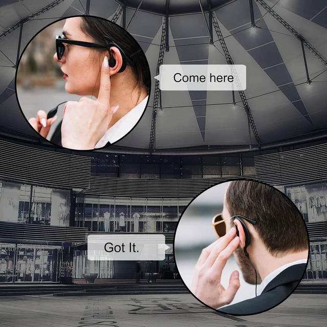 Alt view image 5 of 6 - KETELESE TypeC Earpiece, USB C Headset for T3 T4 Walkie Talkie | G-Shap, in ear, 6 Pack,Black