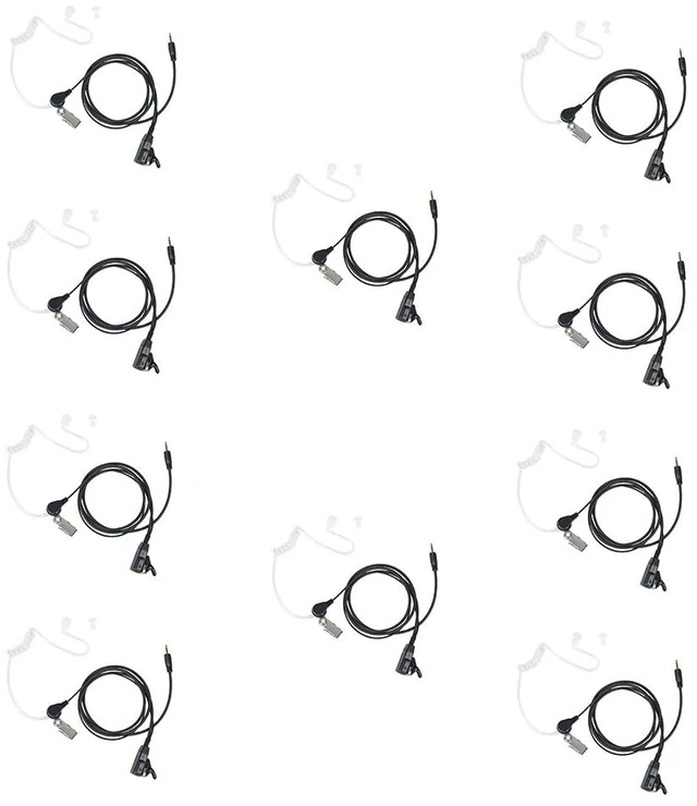 Main image of BVMAG Walkie Talkie Earpiece Compatible with Cobra Cxt195 Cx112 10Pack | PX650 Cx112 ACXT1035r ACXT145 ACXT545 RX385 RX685 Two Way Radio