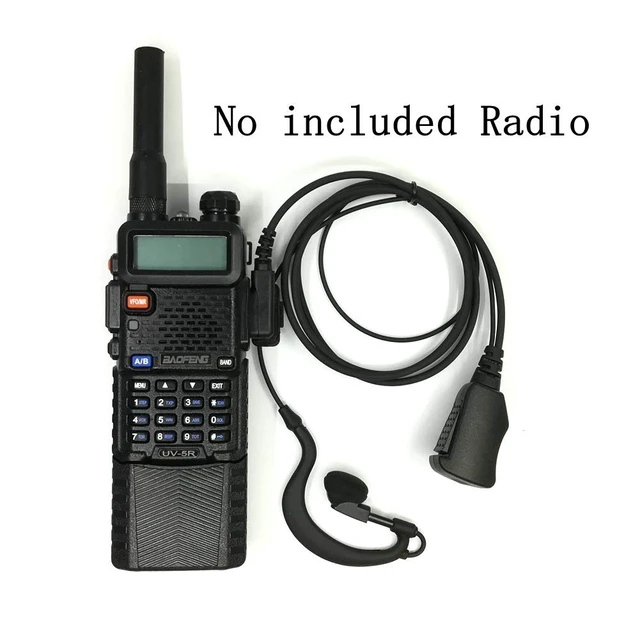 Alt view image 6 of 7 - 10pcs Walkie Talkie Earpieces for Baofeng with Volume Roller | UV-5R BF-F8HP BF-888S Retevis H-777 RT22 RT21 RT27 H-777S Arcshell