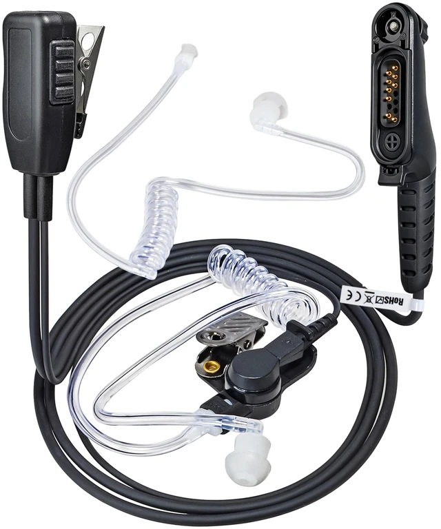 Main image of YNIBST Walkie Talkie Surveillance Earpiece with PTT Mic for Motorola R7 | Security Headset with Extra Replacement Acoustic Coil Tube for MXP600 ION APX N70 N50 N30