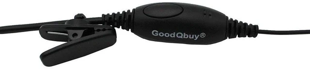 Alt view image 4 of 5 - GoodQbuy 10Pcs G Shape Clip-Ear Walkie Talkie Headset Earpiece with Mic is Compatible with Midland LXT118 GXT1000VP4 LXT500VP3 LXT600VP3 LXT380 2-pin