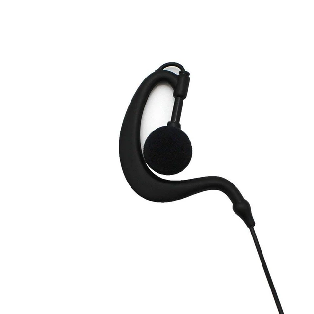 Alt view image 5 of 5 - GoodQbuy 10Pcs G Shape Clip-Ear Walkie Talkie Headset Earpiece with Mic is Compatible with Midland LXT118 GXT1000VP4 LXT500VP3 LXT600VP3 LXT380 2-pin