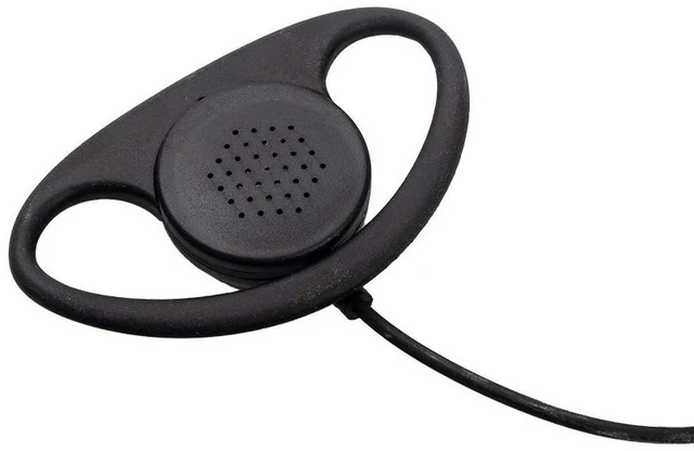 Alt view image 4 of 7 - Caroo D-Shape Earpiece Compatible with Kenwood TK-3107 10-Pack | walkie talkie headsets with PTT mic compatible with Kenwood NX-240 Baofeng BF-888S UV-82 2-pin