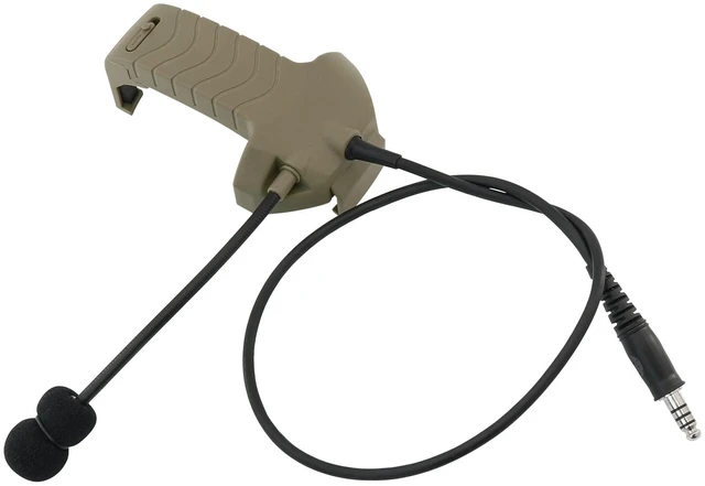Alt view image 3 of 7 - TSVISIONCORE Microphone & PTT for Walker's Razor Noise Cancelling Headphones AirsoftTan