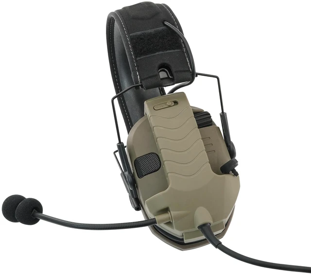 Alt view image 5 of 7 - TSVISIONCORE Microphone & PTT for Walker's Razor Noise Cancelling Headphones AirsoftTan