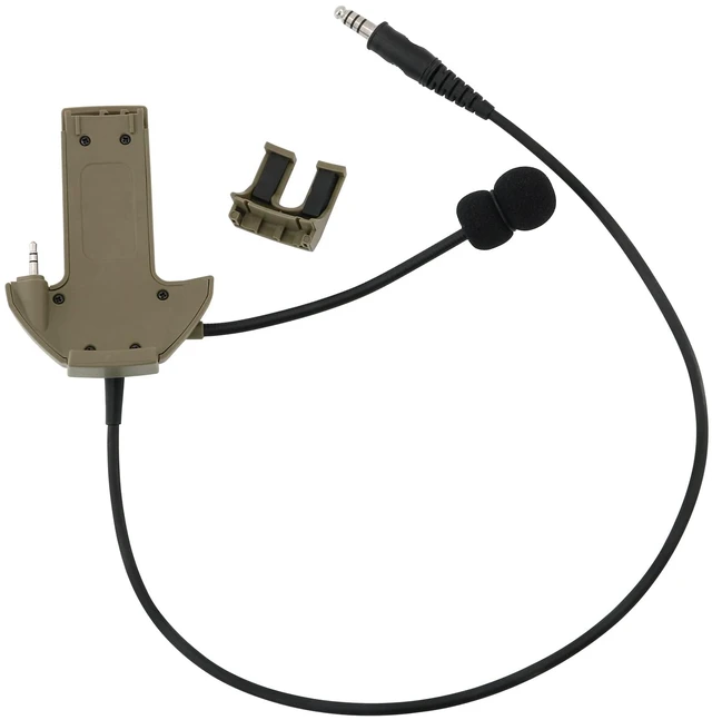 Alt view image 4 of 7 - TSVISIONCORE Microphone & PTT for Walker's Razor Noise Cancelling Headphones AirsoftTan