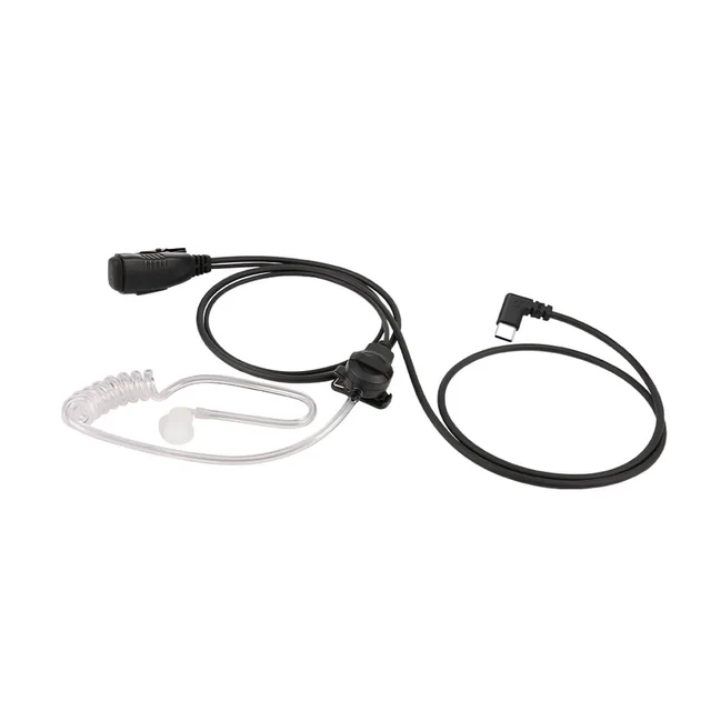 Alt view image 7 of 7 - VOICEPING PTT Earpiece USB C - Earbuds with PTT Button and Mic (for Teams, Zello, and Other Walkie Talkie Apps on Android/iOS Smartphones)