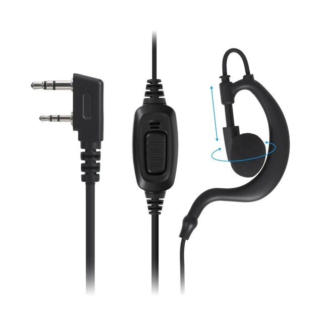 Alt view image 2 of 6 - 10pcs Walkie Talkie Earpieces for Baofeng UV-5R 888S Retevis RT22 RT21 RT68 RT68H H777 and Kenwood 2 Way Radios Earhook Headsets