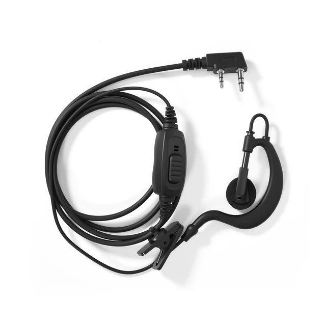 Alt view image 4 of 6 - 10pcs Walkie Talkie Earpieces for Baofeng UV-5R 888S Retevis RT22 RT21 RT68 RT68H H777 and Kenwood 2 Way Radios Earhook Headsets