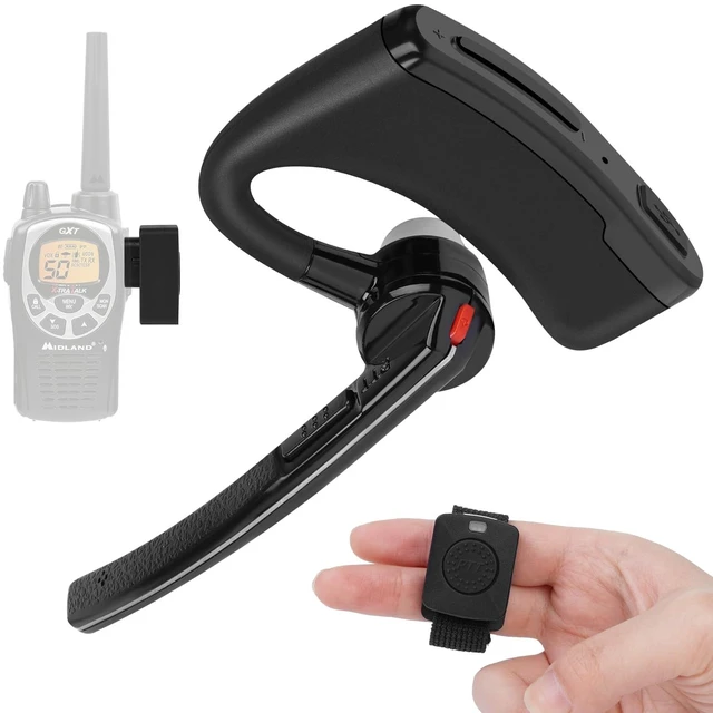 Main image of LingAura Bluetooth Wireless Two Way Radio Walkie Talkie Headset Earpiece with Finger PTT for Midland LXT80 LXT110 LXT112 LXT114 ICOM IC-F4 F20 F21 F22 F24 F25 F26 V8 V80 V80E V82 2pin wakie-Talkie