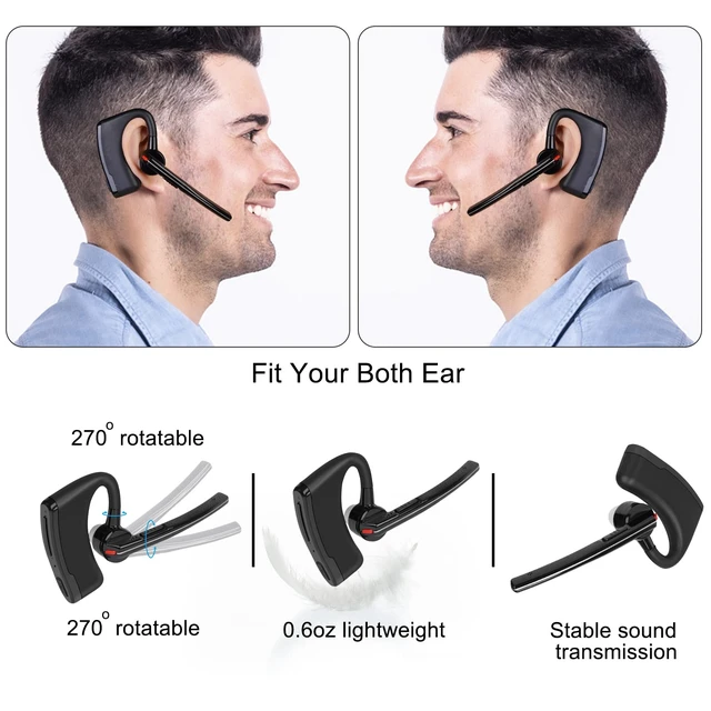 Alt view image 5 of 7 - LingAura Bluetooth Wireless Two Way Radio Walkie Talkie Headset Earpiece with Finger PTT for Midland LXT80 LXT110 LXT112 LXT114 ICOM IC-F4 F20 F21 F22 F24 F25 F26 V8 V80 V80E V82 2pin wakie-Talkie