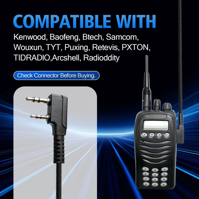Alt view image 2 of 7 - WODASEN UV-5R Single Side Noise Cancelling Radio Headset Overhead Cancellation Headphone with Boom Mic for Baofeng BF-F8HP BF-888S AR-152 UV-82HP Archsell AR-5 Kenwood Retevis RT21 RT27 Walkie Talkie