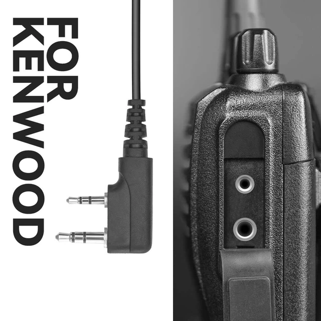 Alt view image 3 of 6 - R SPIDER WIRELESS Behind-the-Head Racing Headset with 2-Pin Cord Cable | Carbon Fiber Material with Volume Control Knob, 3.5mm Input Jack for Kenwood & BaoFeng Radios