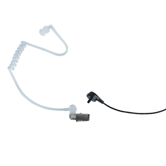 Alt view image 2 of 7 - Klykon 2 Pin Covert Acoustic Tube Earpiece Headset with Mic PTT for Motorola cls1110 cp200 cls1410 cp185 cp200d rdm2070d walkie Talkie 2 Way Radio(10 Packs)