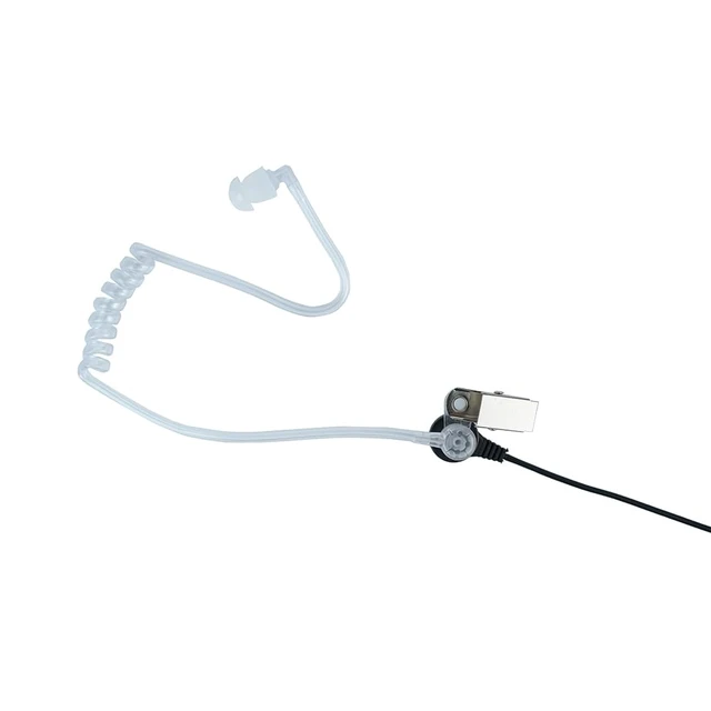 Alt view image 3 of 7 - Klykon 2 Pin Covert Acoustic Tube Earpiece Headset with Mic PTT for Motorola cls1110 cp200 cls1410 cp185 cp200d rdm2070d walkie Talkie 2 Way Radio(10 Packs)