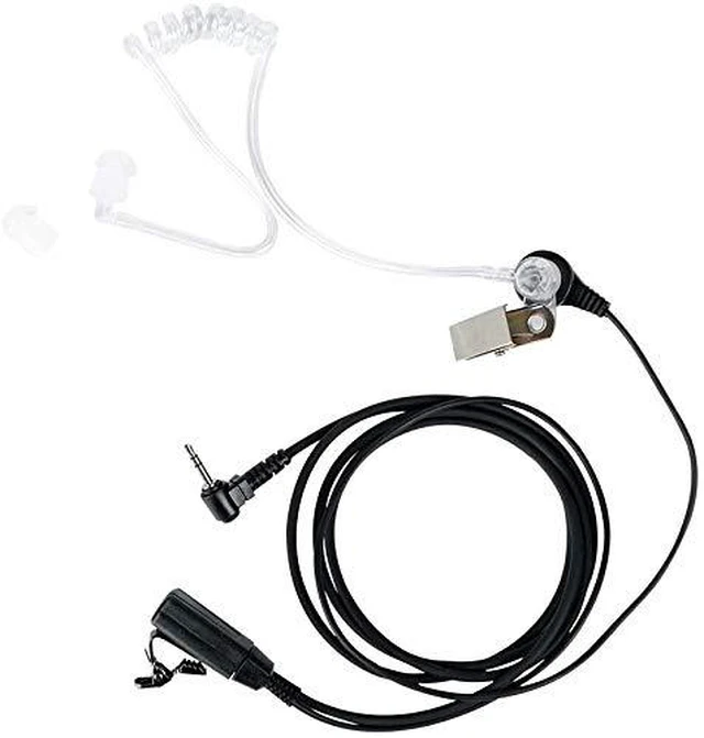 Alt view image 4 of 5 - HEOPBIRD Acoustic Tube Earpiece 10-Pack Compatible with MH230R MR350R | Surveillance Headset, Covert, PTT Mic, Comfort, Hands-Free, Lightweight, 2.5mm, Metal Clip, Walkie Talkie, T200 T460 T800