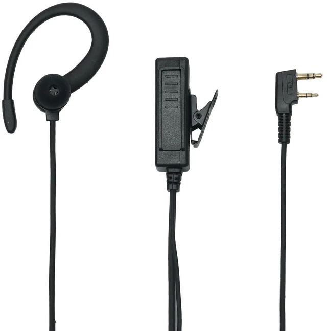 Alt view image 6 of 7 - 10 Pack Walkie Talkie Earpiece Headset with MIC PTT C-Shape | Compatible with Baofeng UV-5R BF-888S BF-F8HP BF-F9 Kenwood TK-2107 TK-3107 H777 RT7 RT21 Two Way Radios