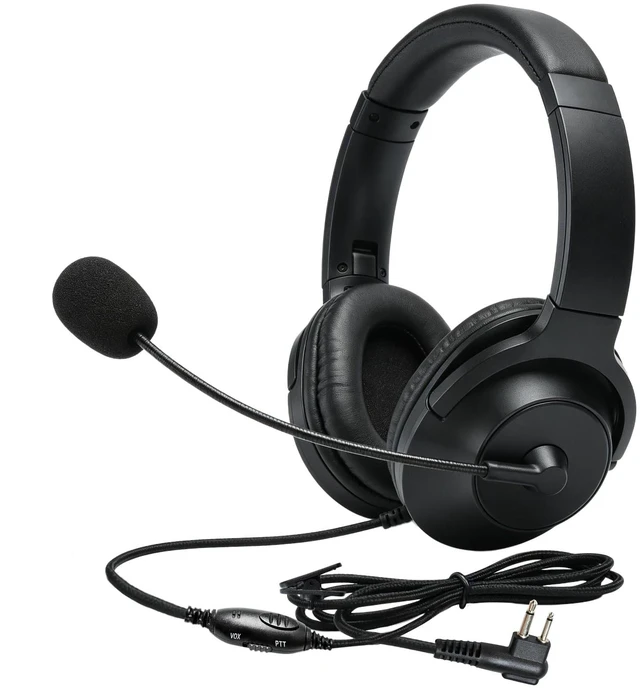 Main image of Over The Head Headset Noise Reduction Canceling Radio Earmuffs,VOX Ptt Boom Mic Earpiece for Motorola 2 Pin Walkie Talkie CP200D CP100D R2 CP200 CP185 BPR40 CLS1410 CLS1110 RMU2040 RMU2080D