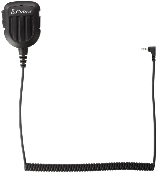 Main image of Cobra Shoulder Speaker Microphone | Speaker Mic with Push-To-Talk Button for Cobra Two-Way Radios with 2.5mm Plug