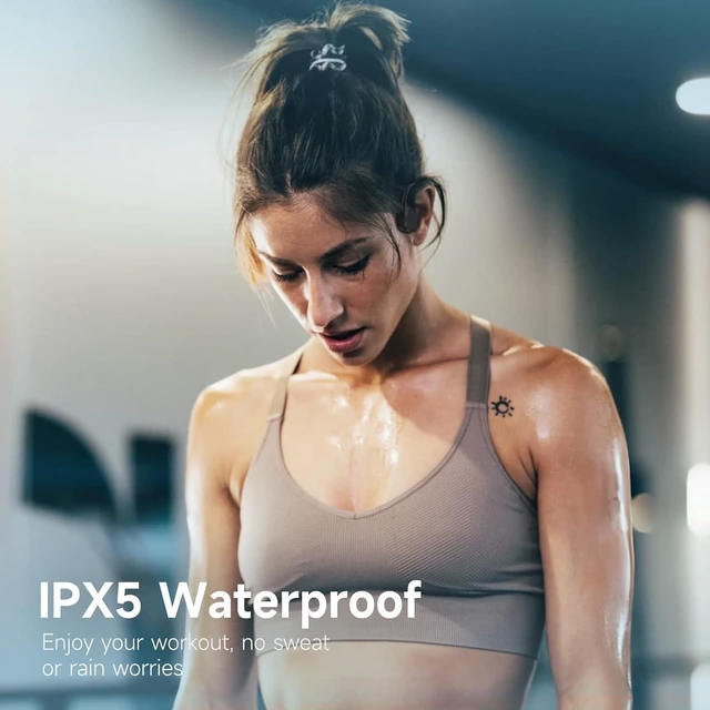 Alt view image 4 of 7 - Bone Conduction Headphones,IPX5 Waterproof Open Ear Headphone | Bluetooth 5.4, IPX5 Waterproof, Long Battery Life Open Ear Headphones for Indoor&Outdoor,Hiking Cycling Gym Sport Travel
