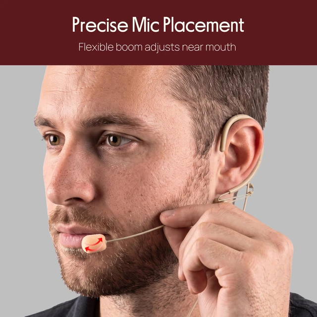 Alt view image 4 of 7 - Pyle Headset Boom Mini XLR Microphone (2-Pack) | Omnidirectional microphone with flexible boom, back electret condenser capsule, and 4-Pin mini wireless XLR compatibility