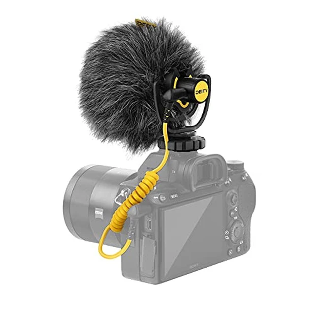 Alt view image 2 of 6 - Deity V-Mic D4 Mini Microphone On-Camera Interview Mic for Vlog | Ultracompact On-Camera Mic, Plug-in Power, Trs and Trrs Cables, Dual-Track Input,Super Cardioid Compact