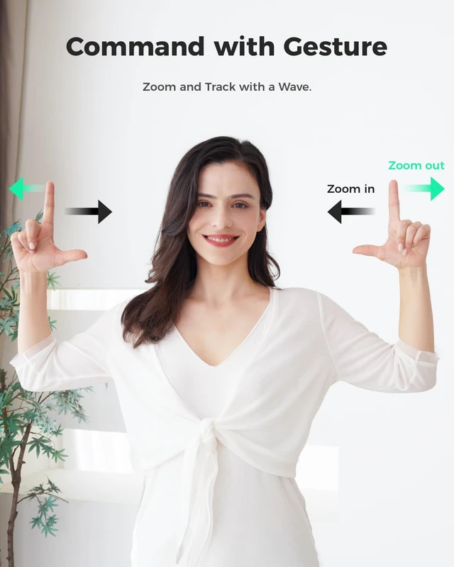 Alt view image 5 of 7 - OBSBOT Tiny SE 1080P PTZ Webcam AI-Tracking, W Mini Tripod | 1/2.8" CMOS 1080p@100fps | HDR | 2-Axis Gimbal | Gesture Control 2.0 | Noise-Canceling Mic | Streaming/Gaming/Meeting