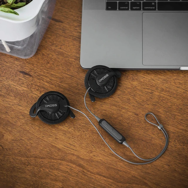 Alt view image 5 of 7 - KSC35 Wireless Bluetooth Ear-Clip Headphones, Black, Microphone | USB-C Charging, Microphone with Audio Remote, 18+ Hour Battery Life, Carry Case Included