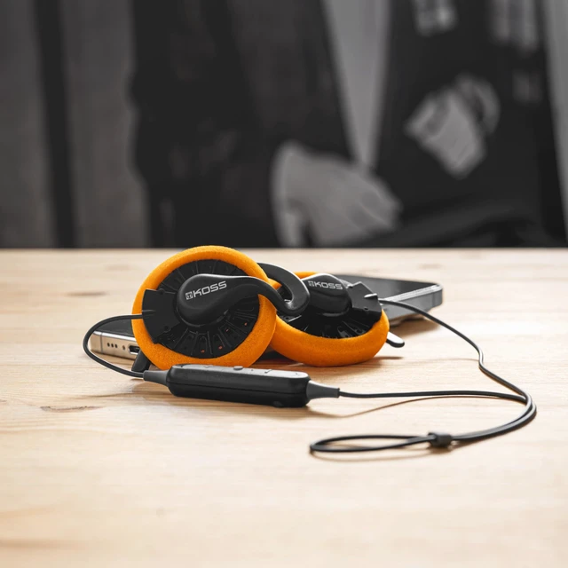 Alt view image 6 of 7 - KSC35 Wireless Bluetooth Ear-Clip Headphones, Black, Microphone | USB-C Charging, Microphone with Audio Remote, 18+ Hour Battery Life, Carry Case Included