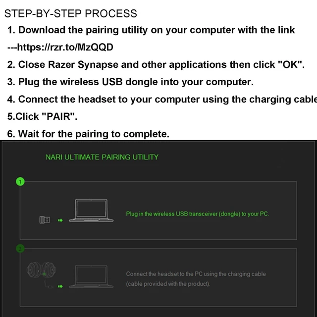 Alt view image 2 of 4 - BestParts USB Receiver Dongle Adapter Replacement for Razer Nari Ultimate | USB Wireless Transceiver Receiver Dongle Adapter Replacement for Razer Nari Ultimate Headset RC30-0267