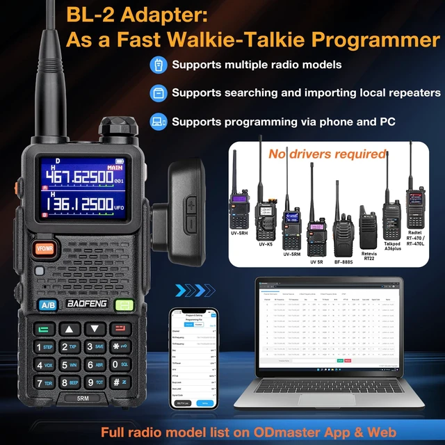 Alt view image 7 of 7 - TIDRADIO Wearable Bluetooth PTT Speaker MIC for 2-Pin-K Ham GMRS Radio, Clip-On Design, 1500mAh, Hands-Free Phone Music & Calls, Walkie Talkies Mic for BAOFENG Radio 5RM, TD-H9 for Jobsite, Camping