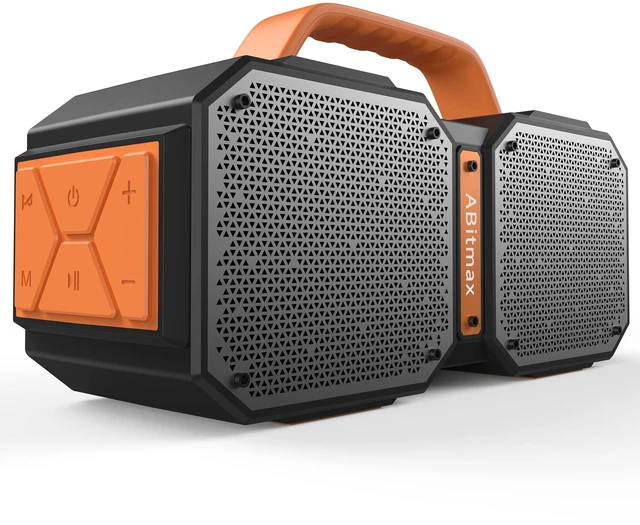 Main image of ABitmax Outdoor Bluetooth Speaker, 90W Peak, 35H, IPX7 Waterproof | Bluetooth 6.0 Deep Bass Portable Wireless Speaker, USB-C Fast Charging, for Beach, Pool, Camping, Hiking, Backyard Party
